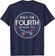 Star Wars May The Fourth Be With You Lightsaber Clash Poster T-Shirt - T-Shirt | Navy