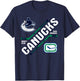 Vancouver Canucks Force Blue Officially Licensed T-Shirt - T-Shirt | Navy