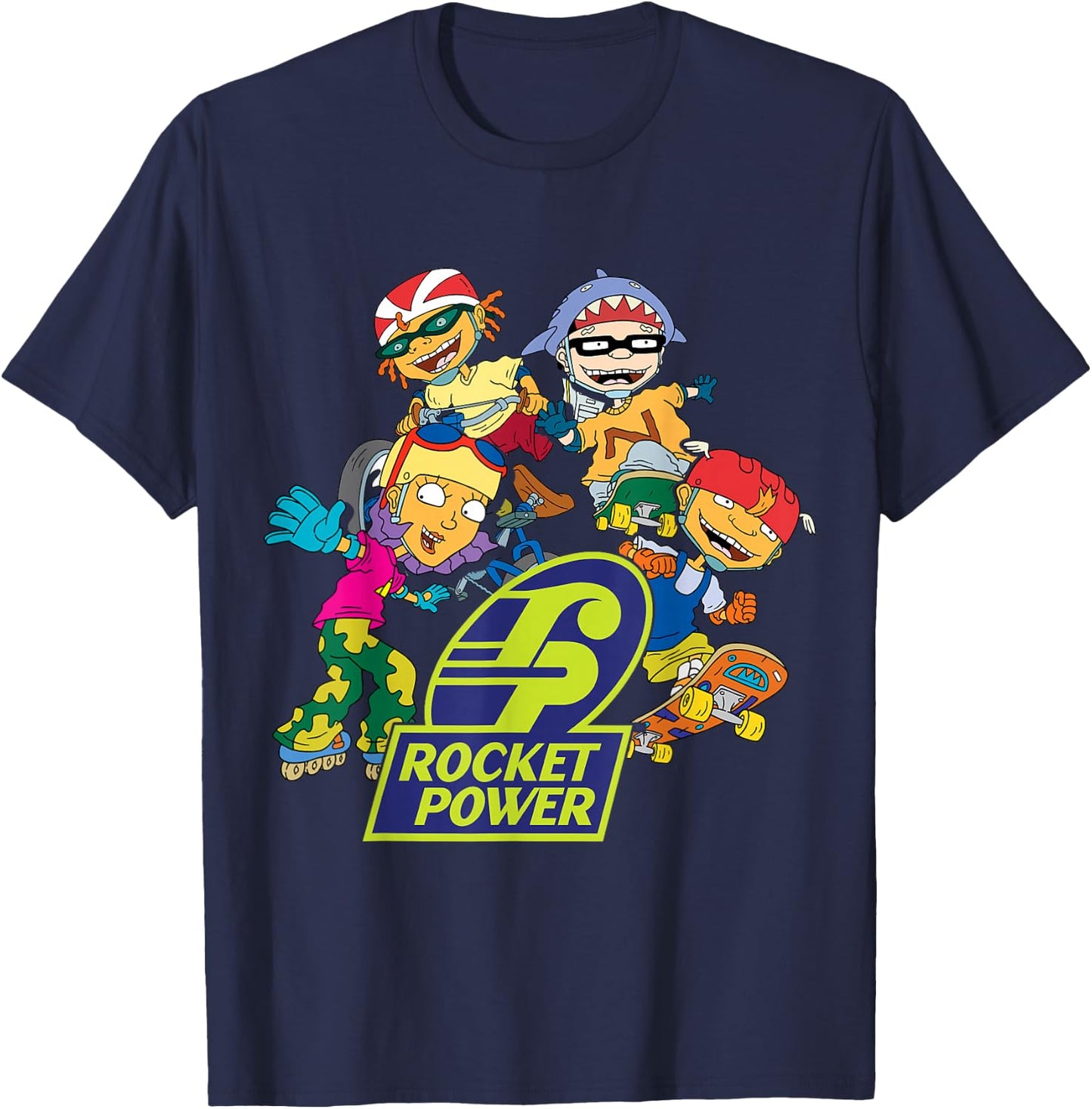 Rocket Power All Characters T-Shirt - T-Shirt | Navy