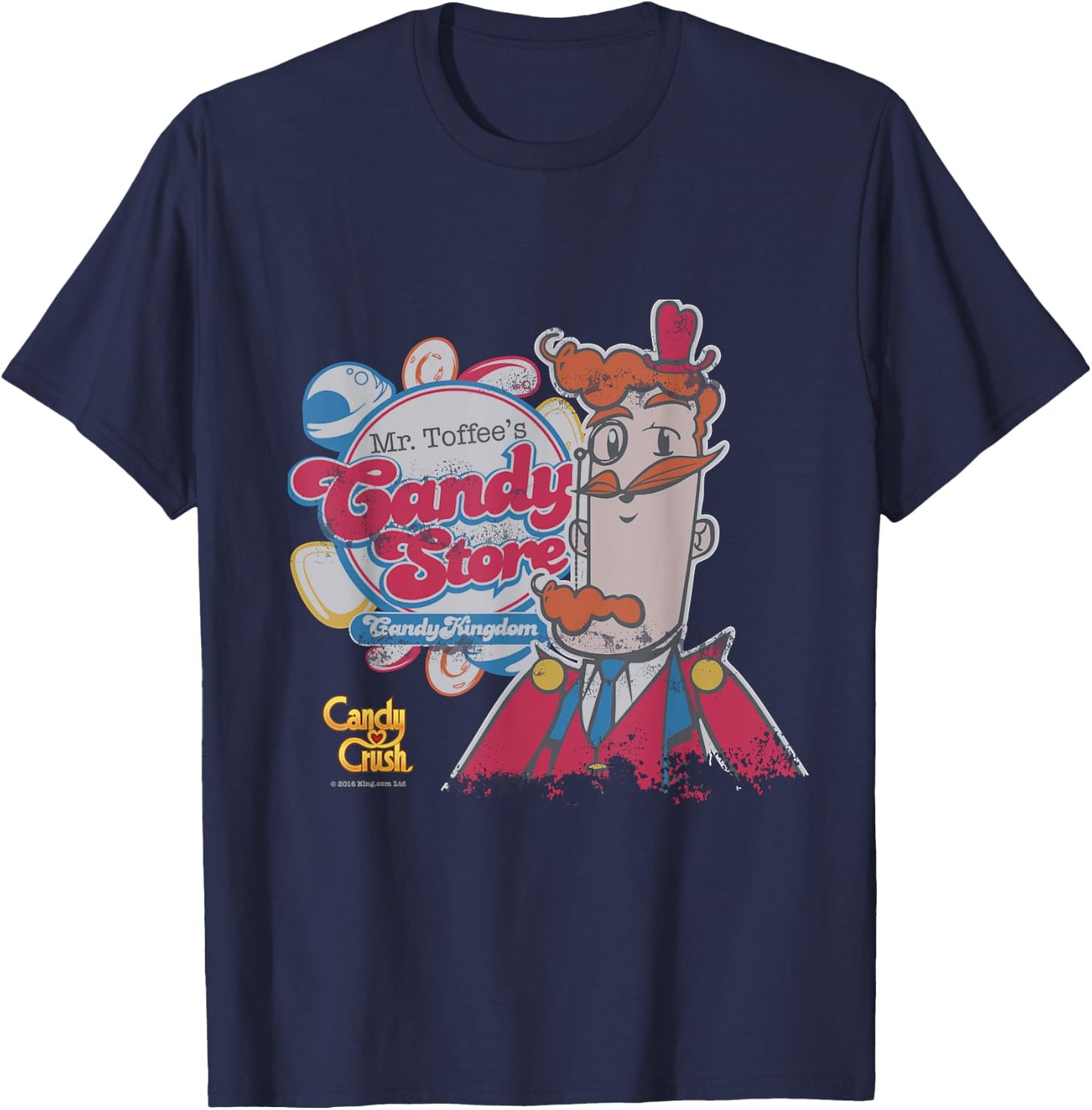 Candy Crush Mr Toffee T-Shirt - T-Shirt | Navy