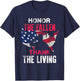 Honor The Fallen Veteran Themed Military Support T-Shirt - T-Shirt | Navy