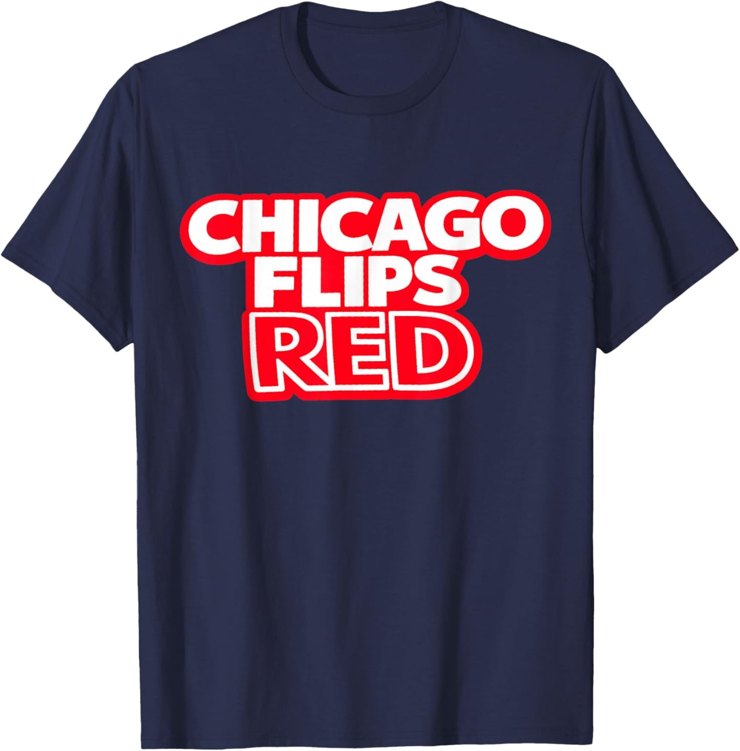 Chicago Flips Red T-Shirt - T-Shirt | Navy