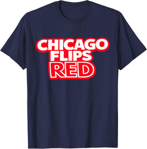 Chicago Flips Red T-Shirt - T-Shirt | Navy