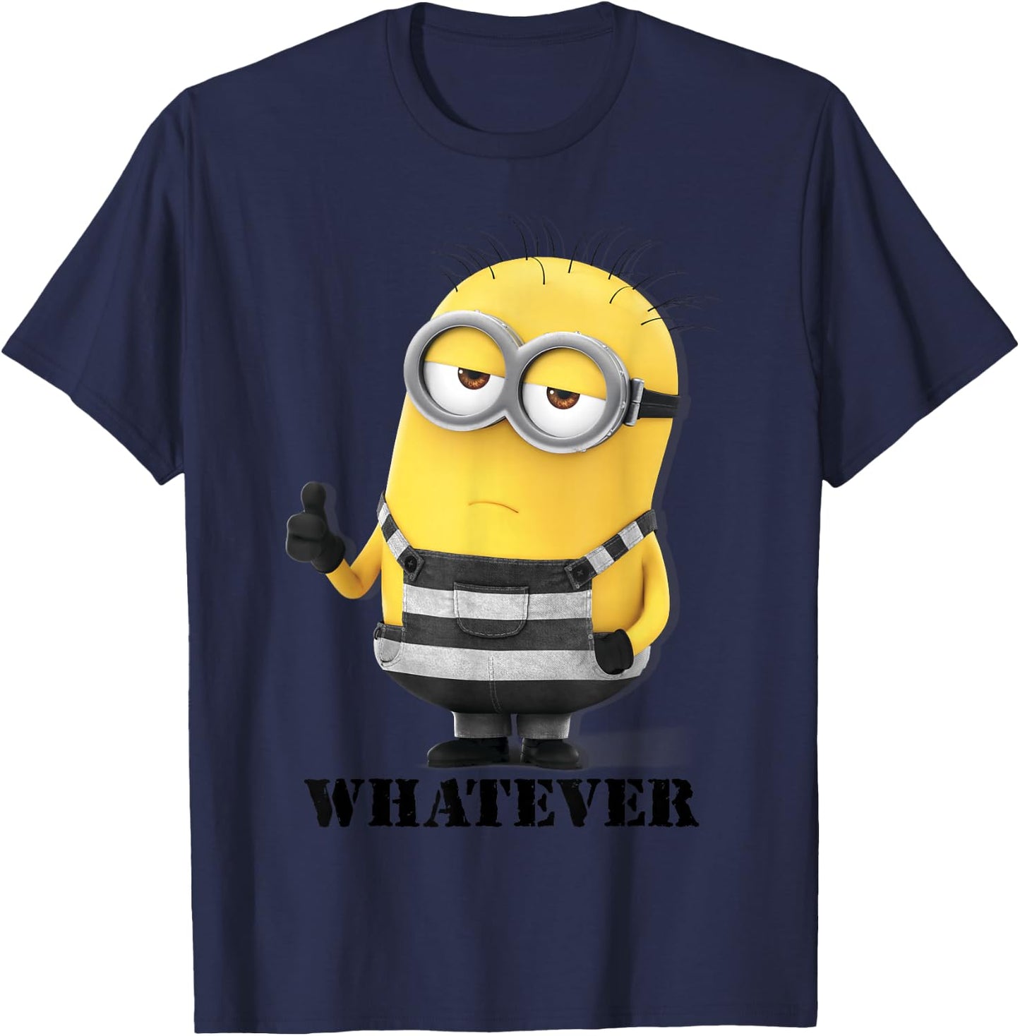 Despicable Me Minions Thumbs Up Whatever Graphic T-Shirt - T-Shirt | Navy