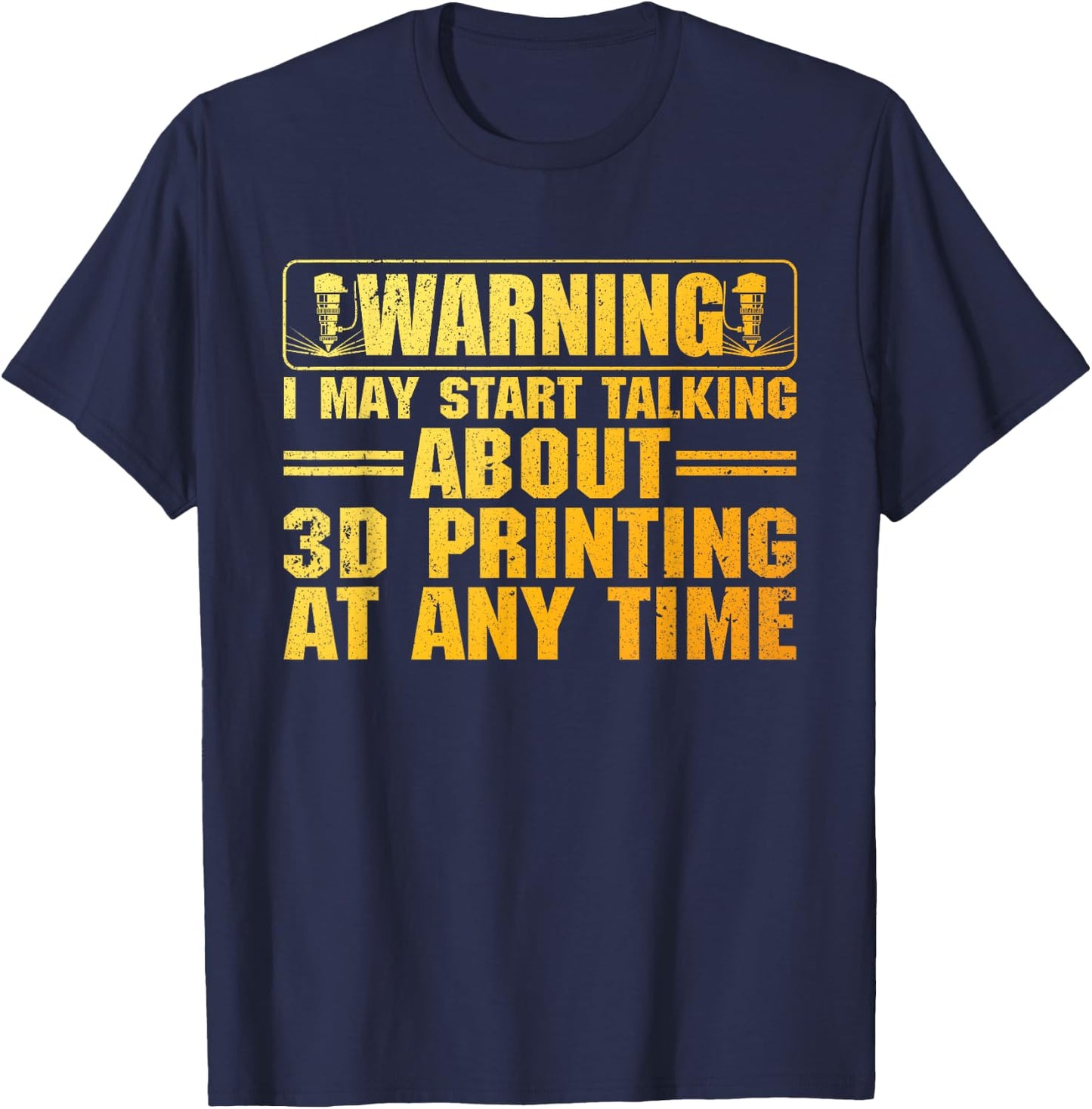 Funny 3D Printer Art Women 3D Printing Worker Lover T-Shirt - T-Shirt | Navy