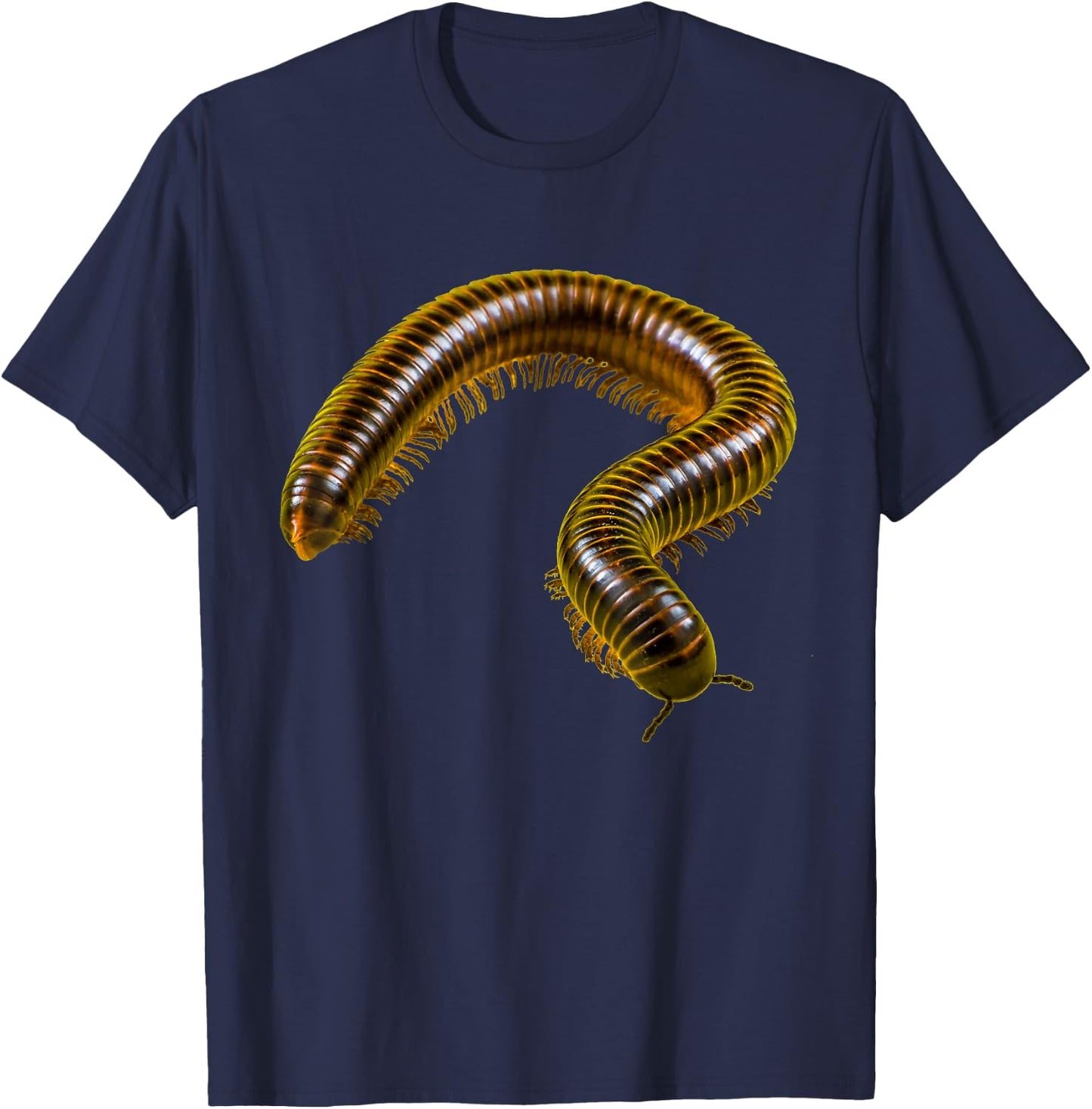 Pet Millipede Insect Bug Giant Millipede T-Shirt - T-Shirt | Navy