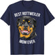 BEST ROTTWEILER MOM EVER Gift Rottie T-Shirt - T-Shirt | Navy