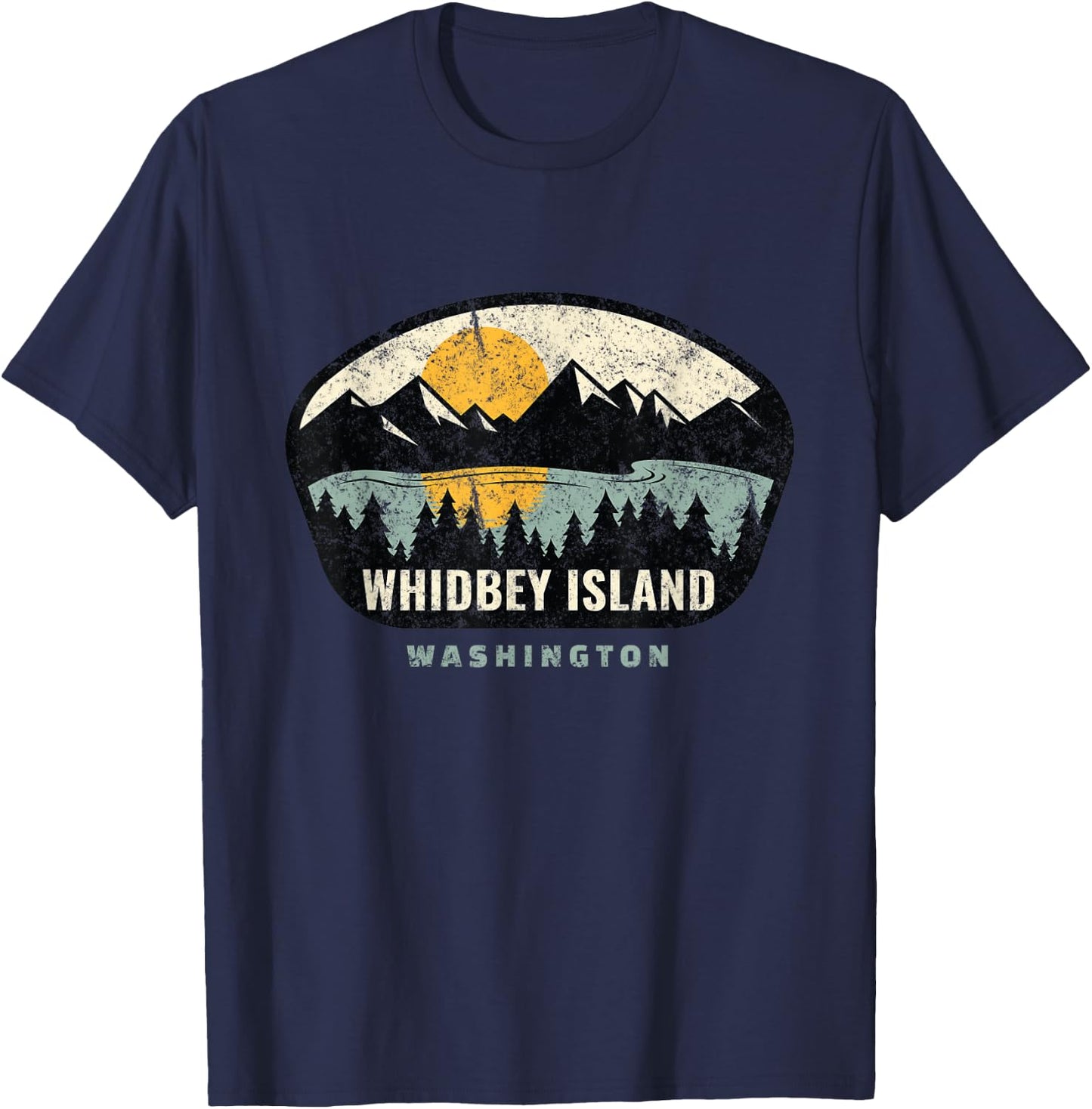 Whidbey Island Washington,WA Vacation Souvenir T-Shirt - T-Shirt | Navy