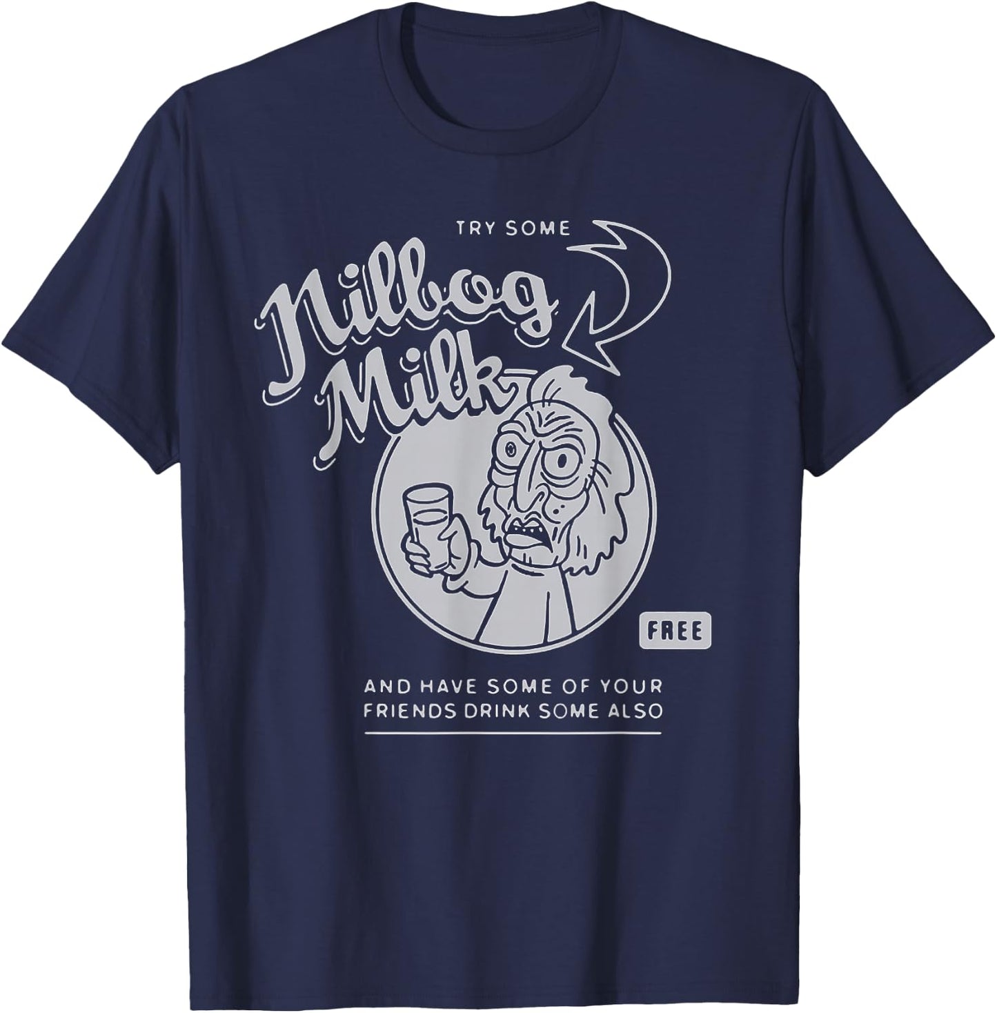 Nilbog Milk - Goblins T-Shirt - T-Shirt | Navy