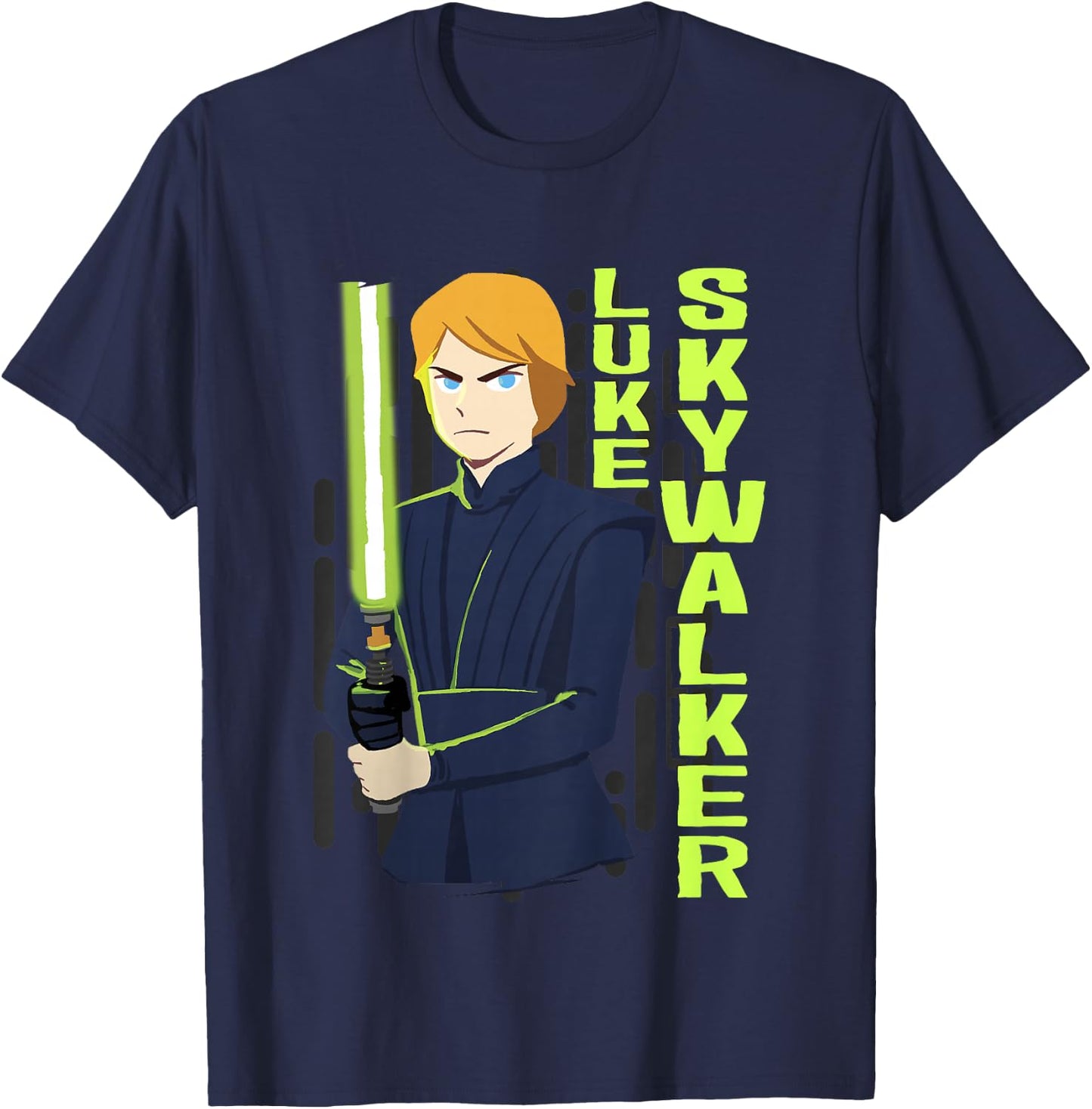 Kids Star Wars Galaxy Of Adventures Luke Jedi Saber B1 T-Shirt - T-Shirt | Navy