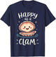 Happy As A Clam T-Shirt - T-Shirt | Navy