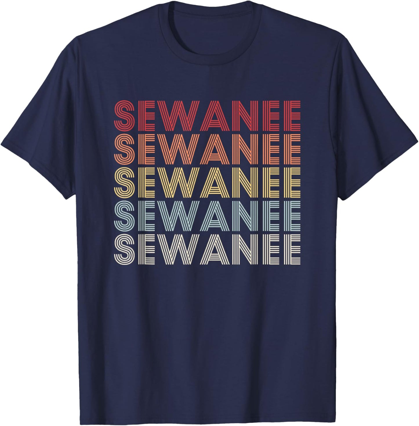 Vintage Retro Sewanee For Sewanee Tennessee T-Shirt - T-Shirt | Navy