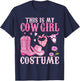 Western Cowgirl Outfit Women Cowboy Cute Cowgirl Costume T-Shirt - T-Shirt | Navy