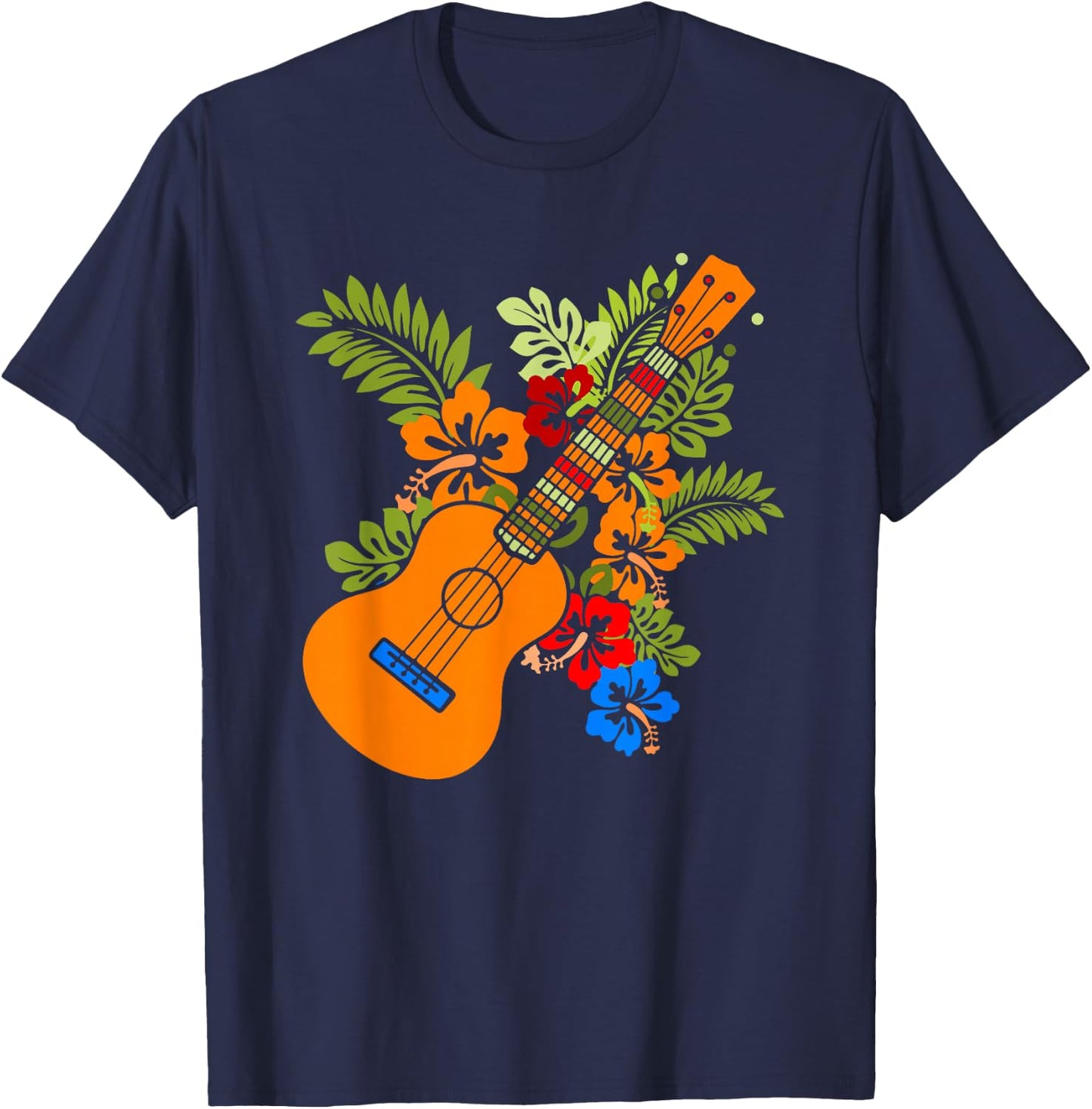 Uke Guitar Ukuele Guitarist - Ukulele T-Shirt - T-Shirt | Navy
