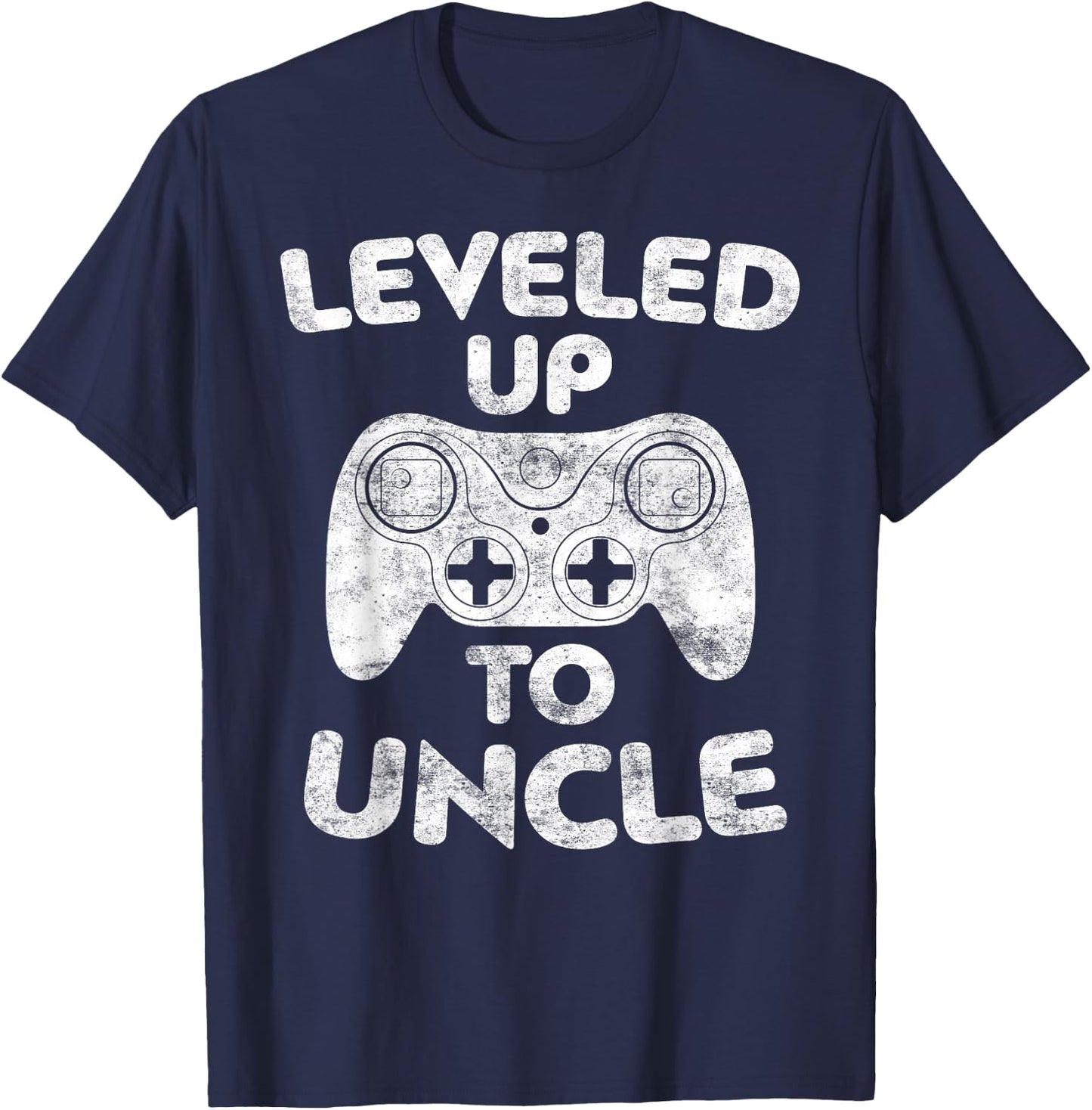 Leveled Up To Uncle Future Uncle Shirt T-Shirt - T-Shirt | Navy