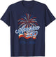 250 Years America Anniversary 4th of July Fireworks 1776 T-Shirt - T-Shirt | Navy