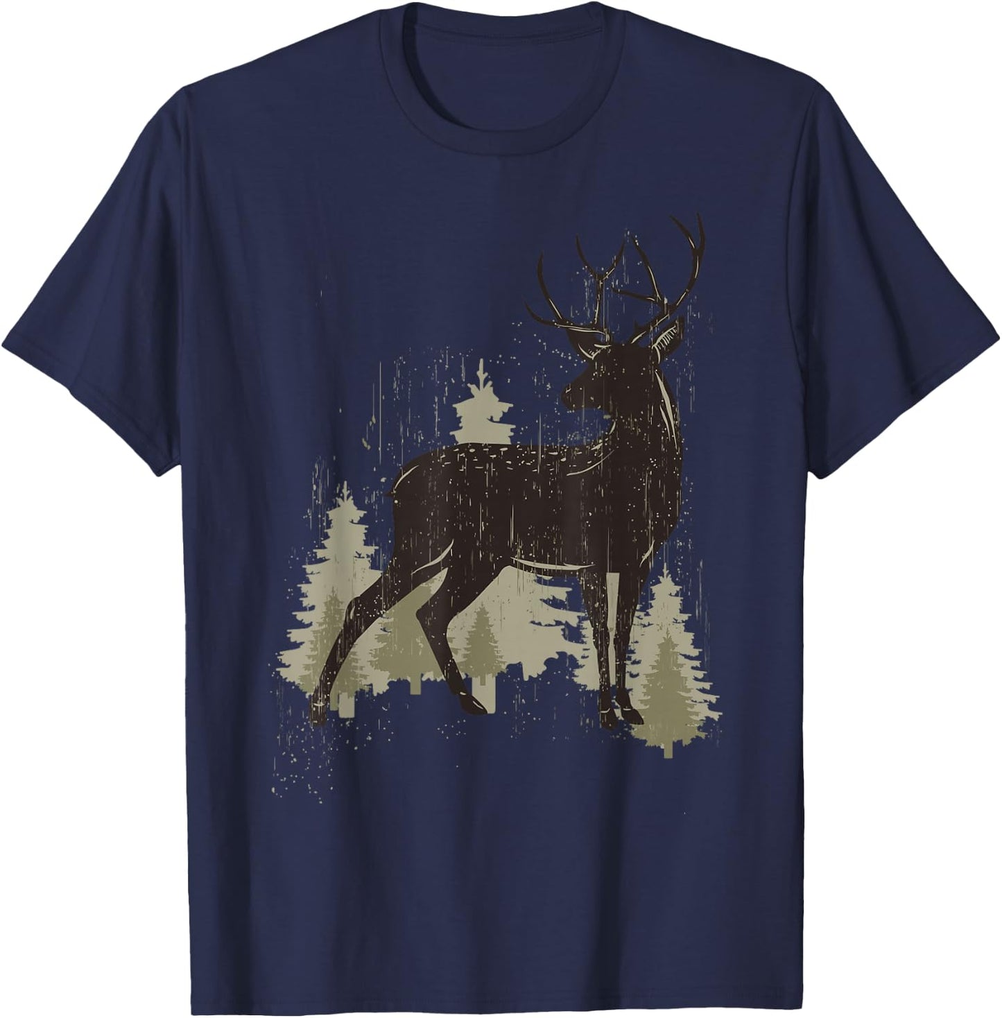 Deer Lover Funny - Deer T-Shirt - T-Shirt | Navy