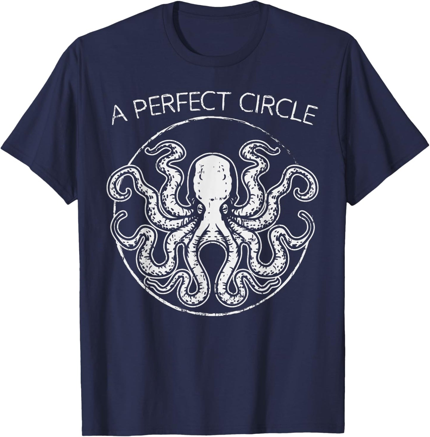 Perfect Circle Shirt Octopi Math Teacher Gift Octopus Pi Day Women Girls Kids T-Shirt - T-Shirt | Navy