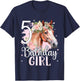 5th Birthday Horse Girl 5 Years Five Finally 5 Birthday T-Shirt - T-Shirt | Navy