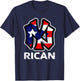 Proud Nuyorican Puerto Rico T-Shirt - T-Shirt | Navy