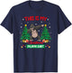 Dabbing Gorilla Christmas Tree Lights Matching Pajamas T-Shirt - T-Shirt | Navy