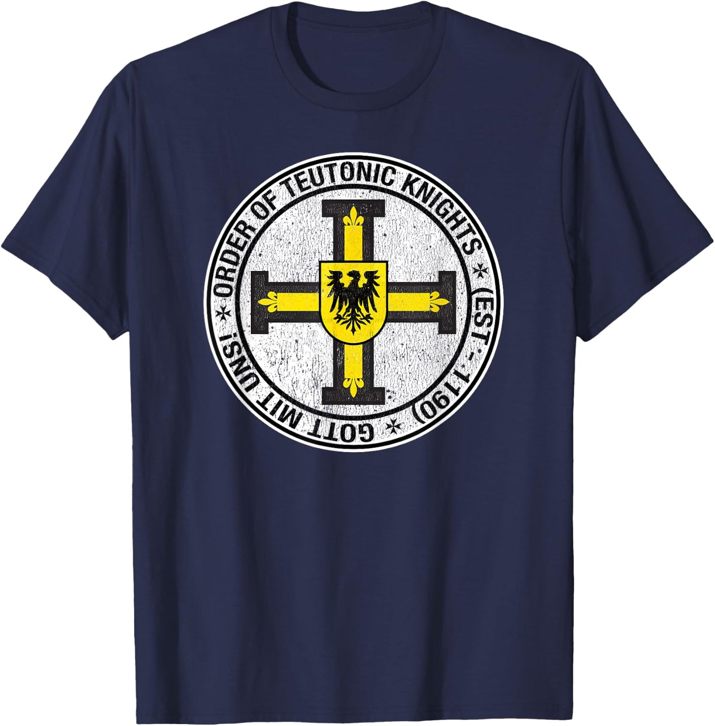 Order of the Knights Teutonic Coat of Arms T-Shirt - T-Shirt | Navy