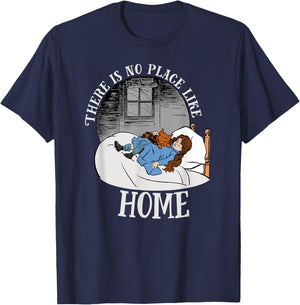 Wizard of OZ Dorothy Shirt Art-There is No PLACE LIKE HOME T-Shirt - T-Shirt | Navy