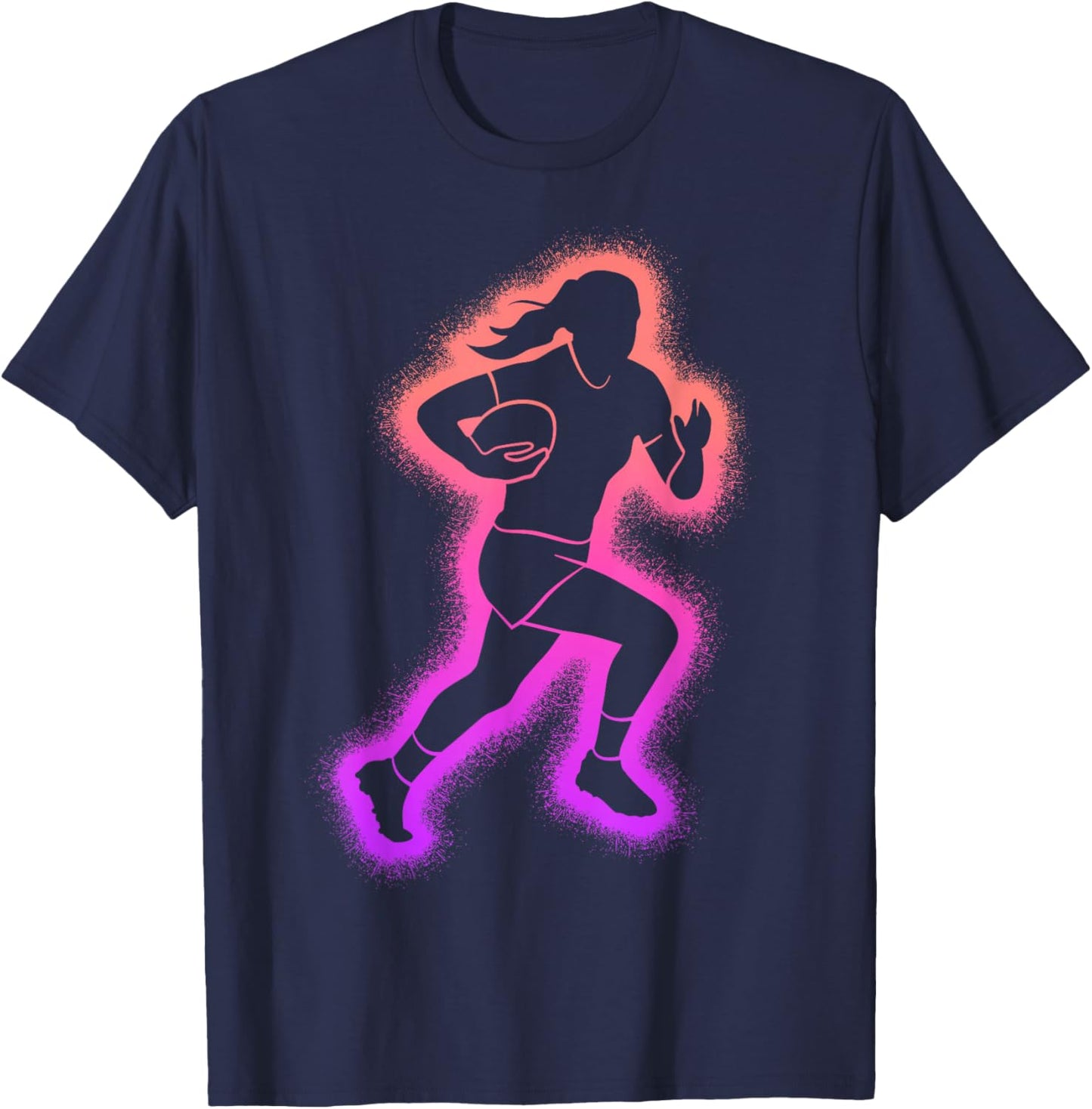 Rugby Kids Women Girls Rugby Player T-Shirt - T-Shirt | Navy