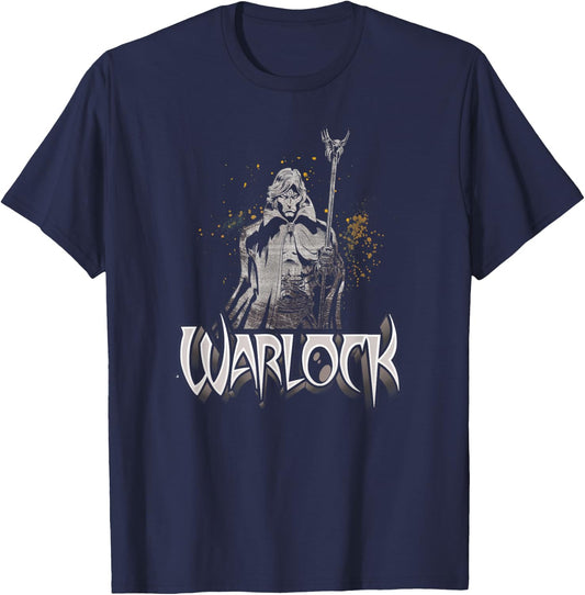 Marvel Warlock Karmic Staff 90s Comic T-Shirt - T-Shirt | Navy