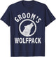 Grooms Wolfpack Shirt | Bachelor Party Group Shirts T-Shirt - T-Shirt | Navy
