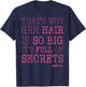 Mean Girls Her Hair is Full of Secrets Graphic T-Shirt - T-Shirt | Navy