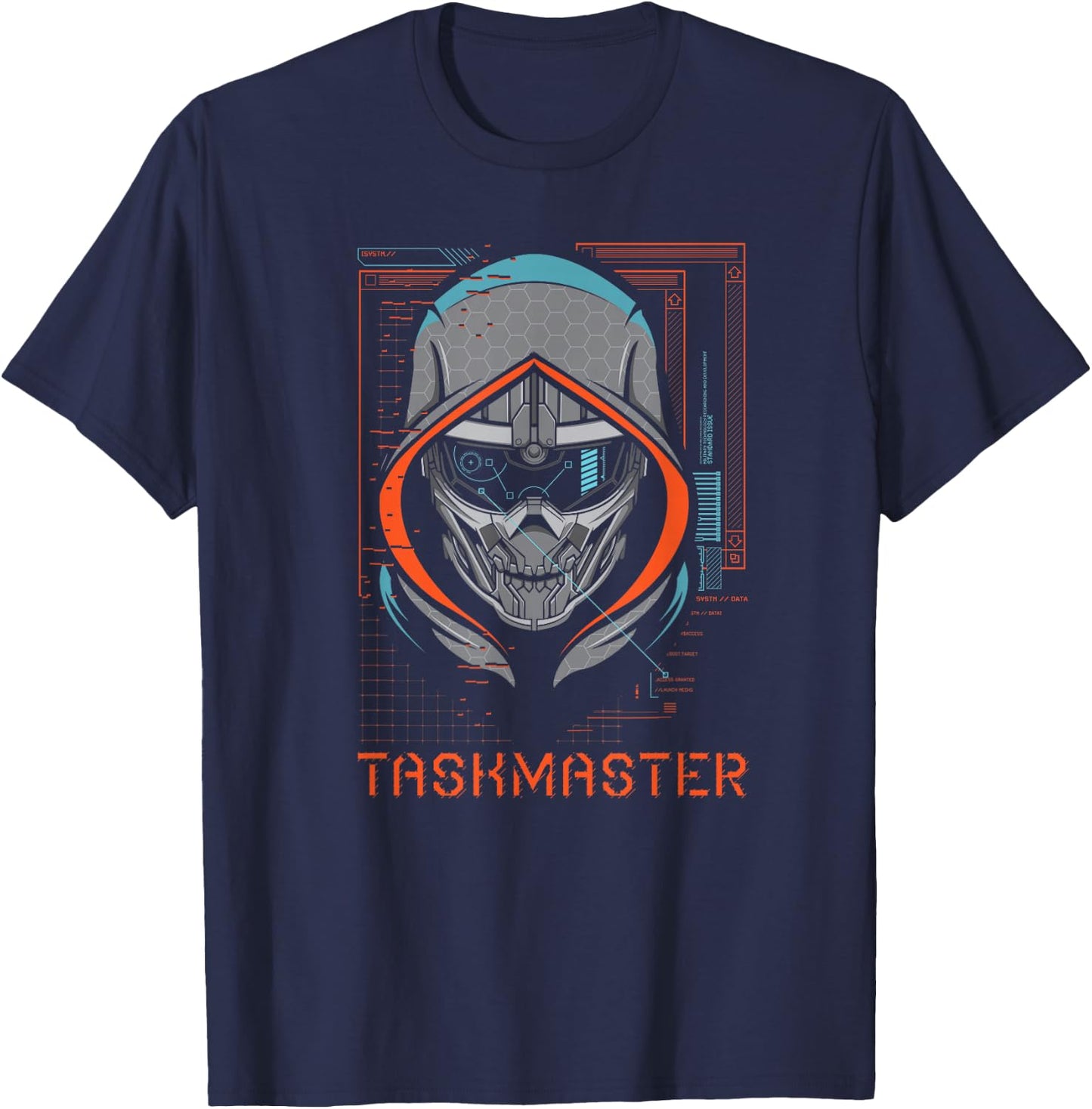 Marvel Black Widow Taskmaster Tech Details T-Shirt - T-Shirt | Navy