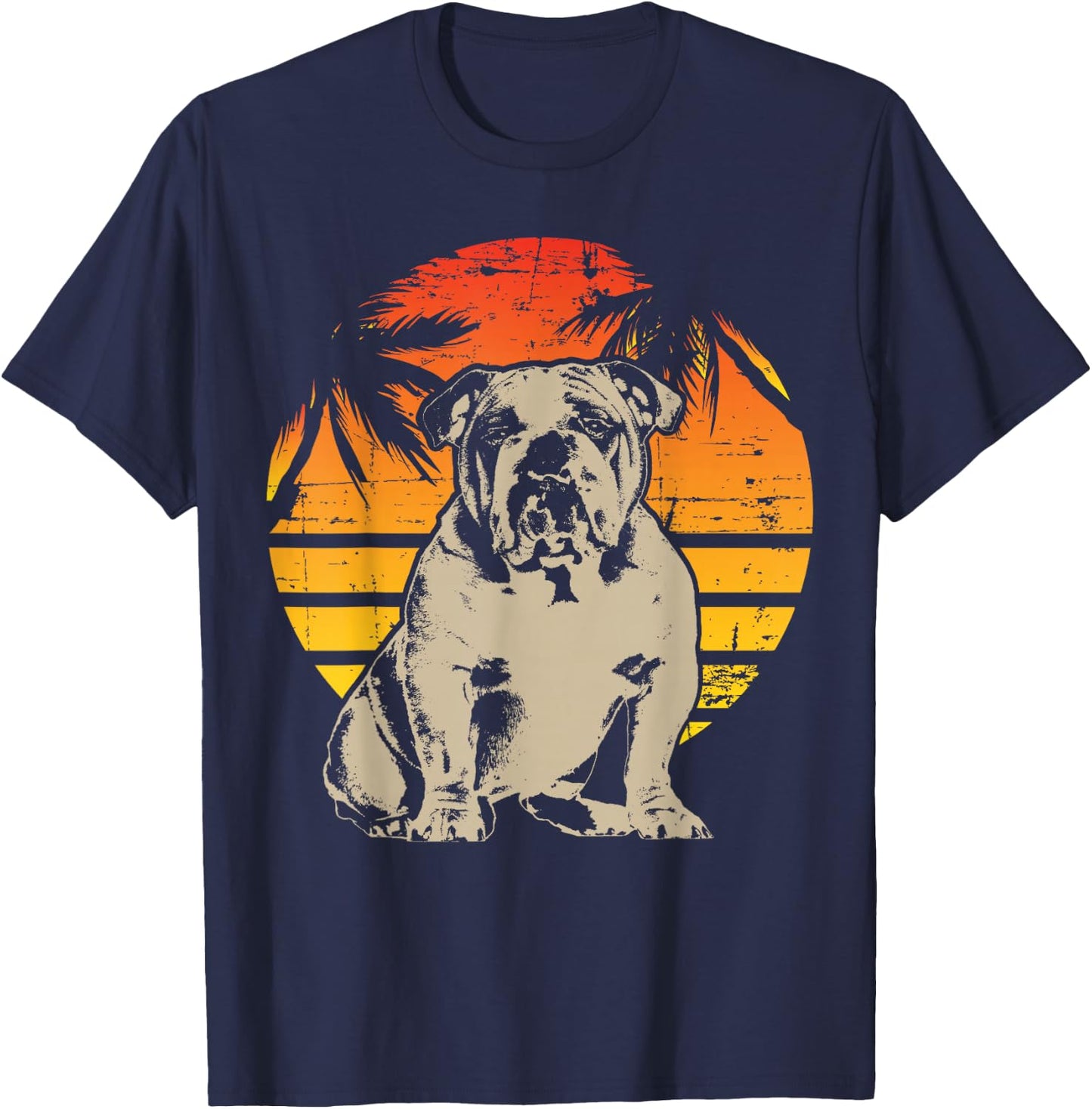 English Bulldog British Bulldog T-Shirt - T-Shirt | Navy