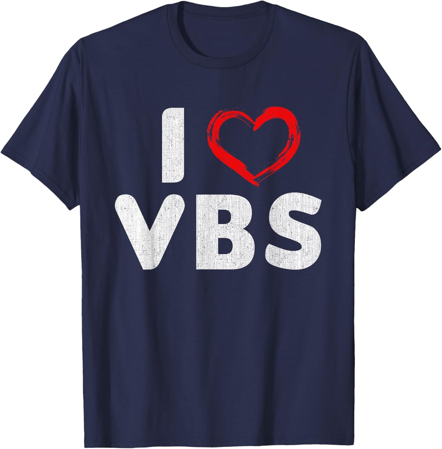 VBS I love Vacation Bible School Christian Church Shirt T-Shirt - T-Shirt | Navy