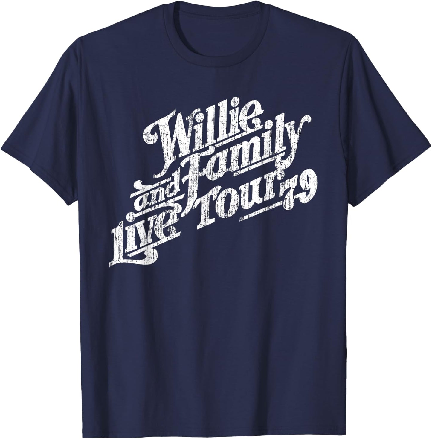 Willie and Family Live Tour 79 T-Shirt - T-Shirt | Navy