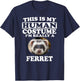 This is My Human Costume I'm Really A Ferret Pets T-Shirt - T-Shirt | Navy