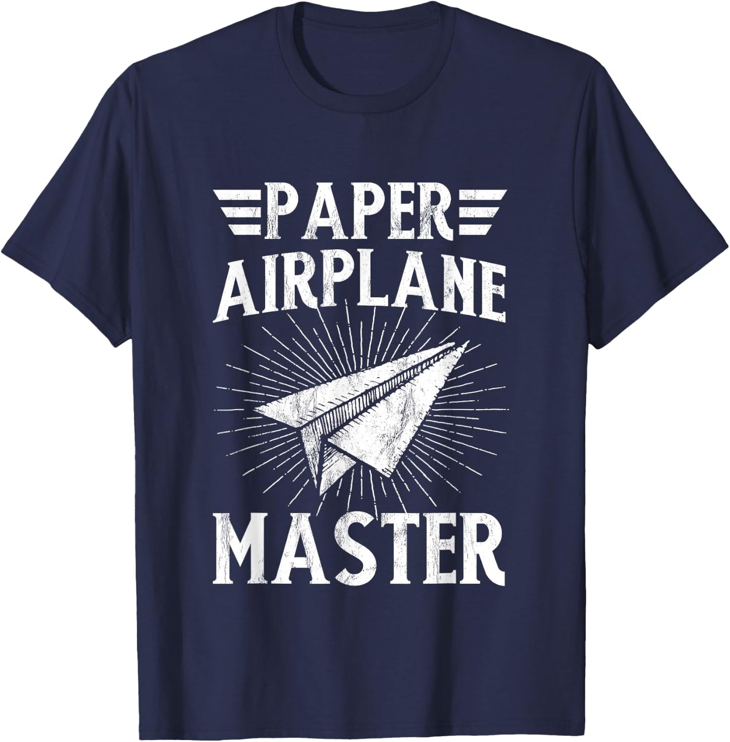 Paper Airplane Master Classroom Teacher T-Shirt - T-Shirt | Navy