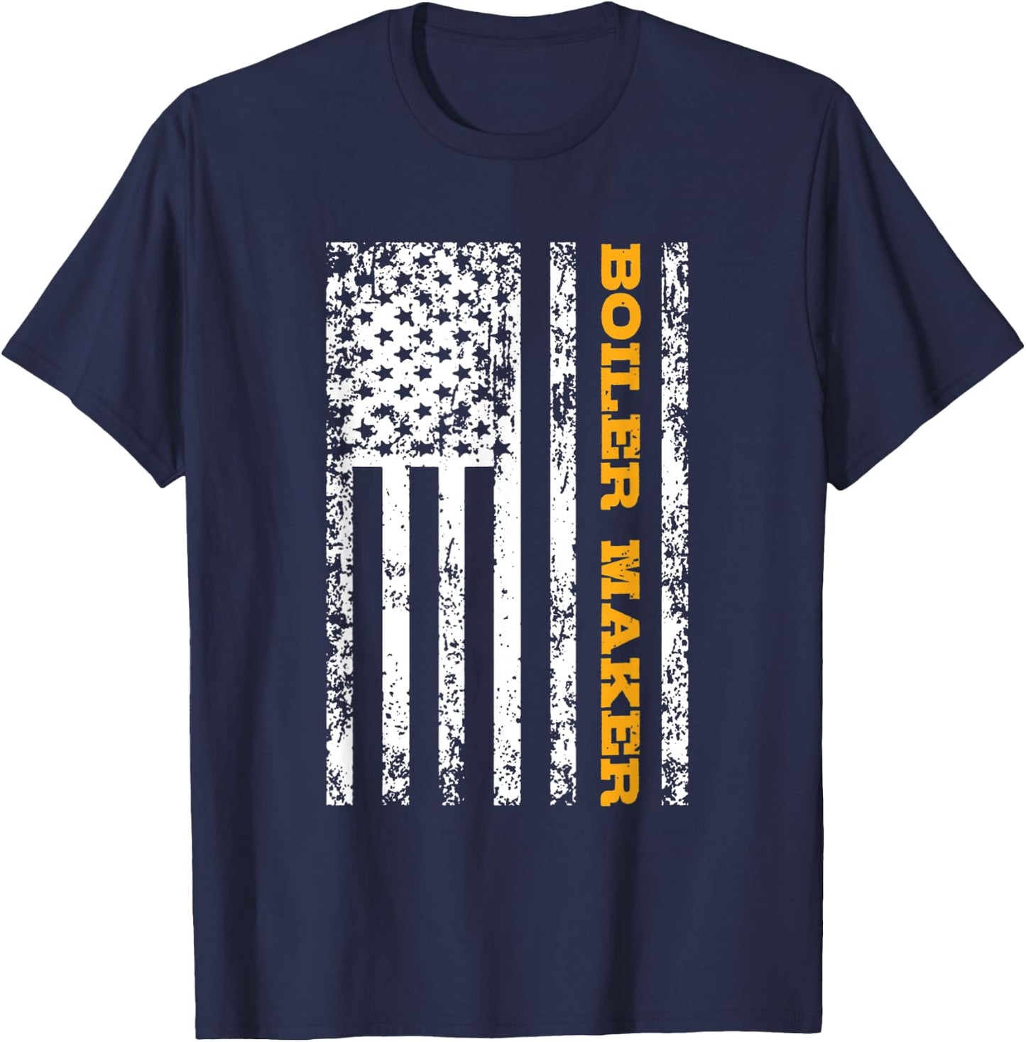 Boiler Maker USA Flag Gift Women Men T-Shirt - T-Shirt | Navy