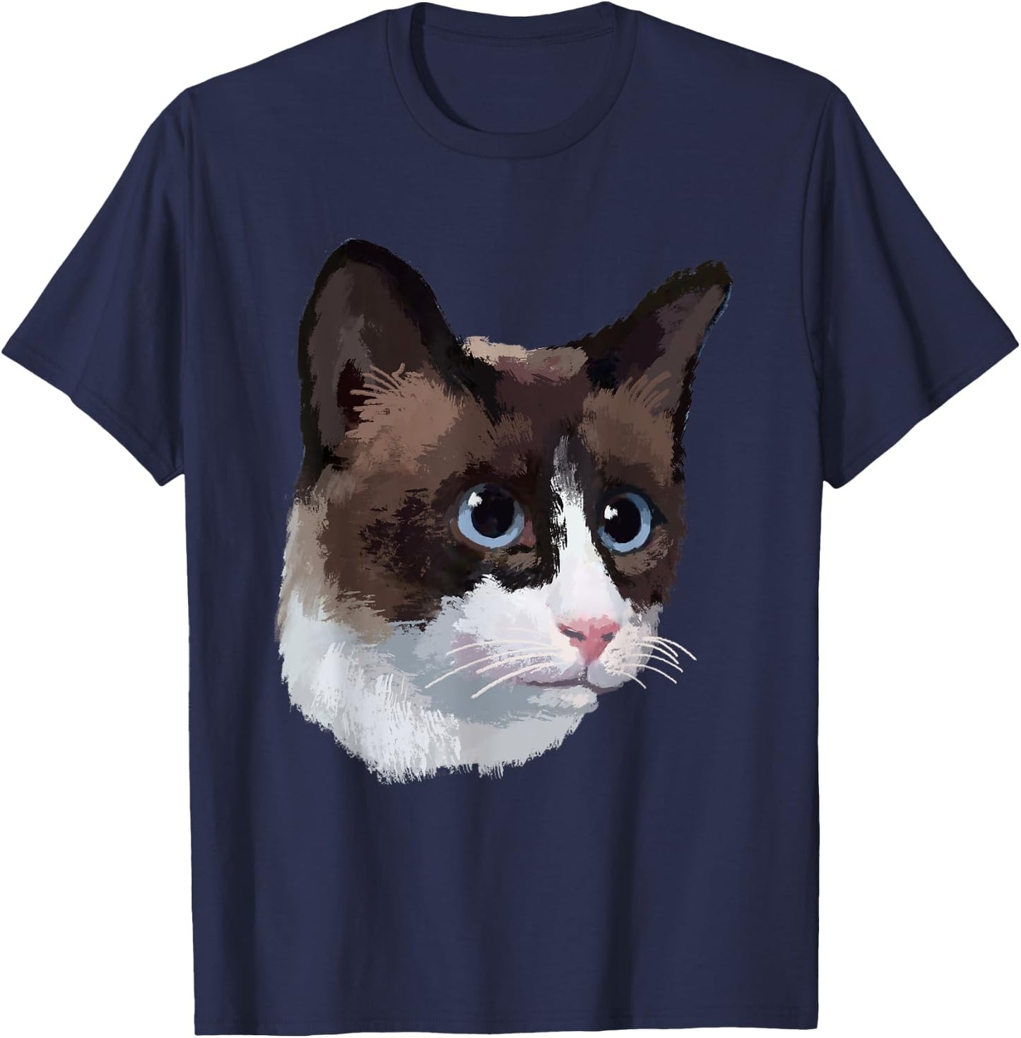 Snowshoe Cat T Shirt Men Women Kids T-Shirt - T-Shirt | Navy