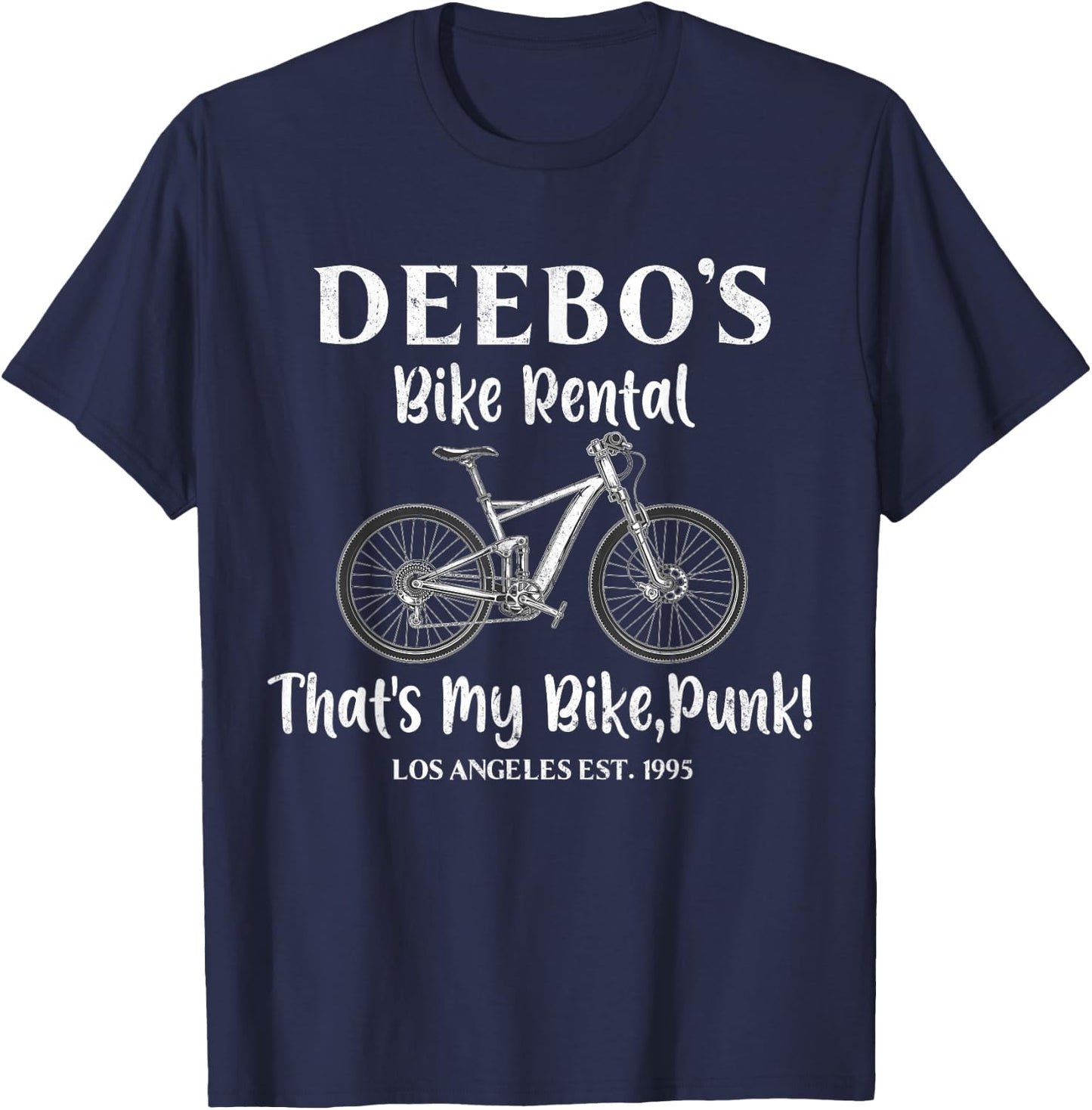 Deebo Bike Rental That's My Bike Punk Small T-Shirt - T-Shirt | Navy