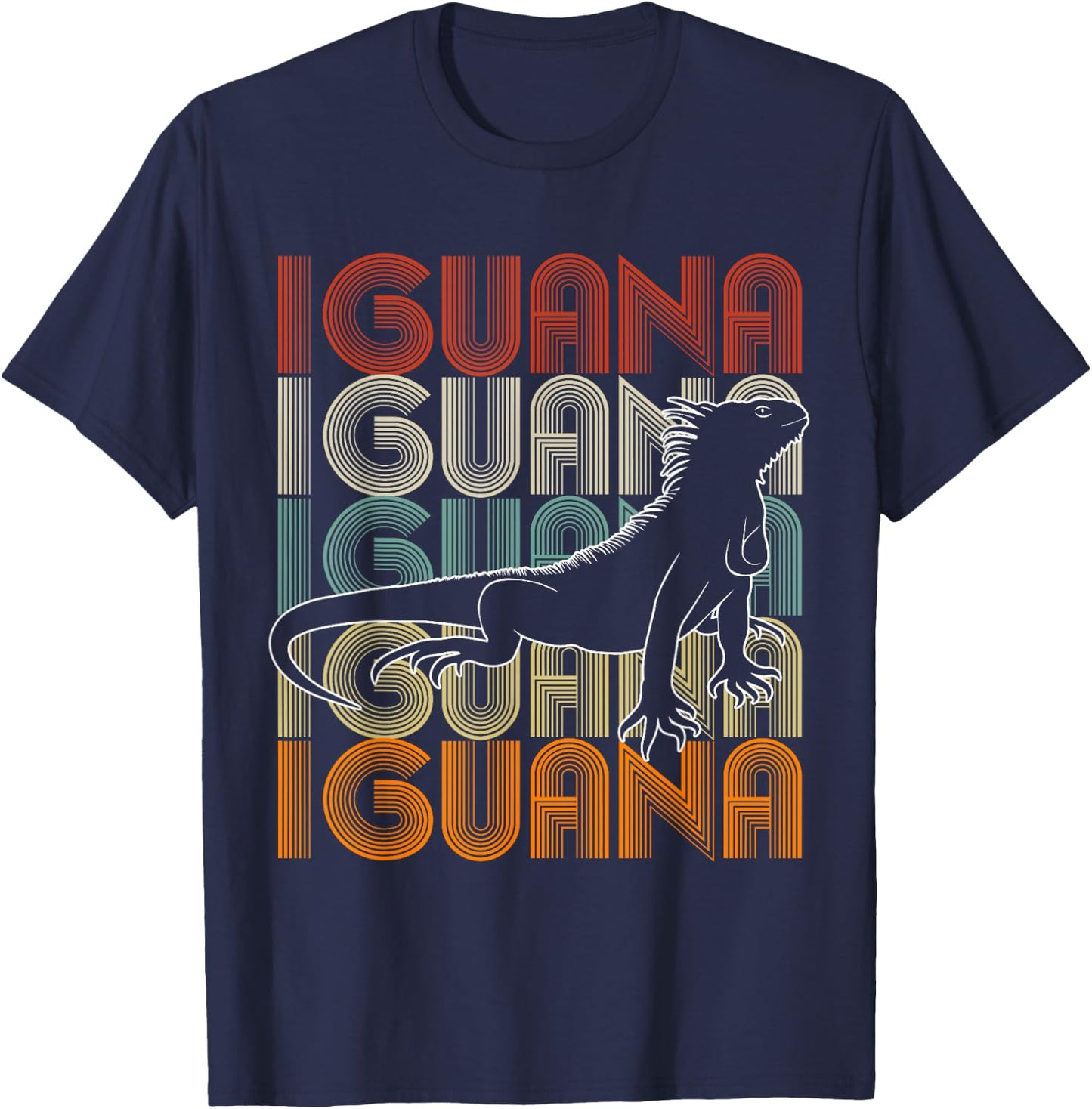 Animal Wildlife Nature Reptile Gift Iguana T-Shirt - T-Shirt | Navy