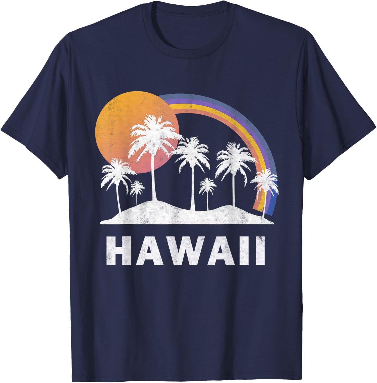 Hawaiian Shirt Vintage Hawaii T-Shirt - T-Shirt | Navy