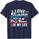 I Love Fishing With Best Catch Fishing Couples T-Shirt - T-Shirt | Navy