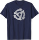 Vintage 45 RPM Adapter T-Shirt - T-Shirt | Navy