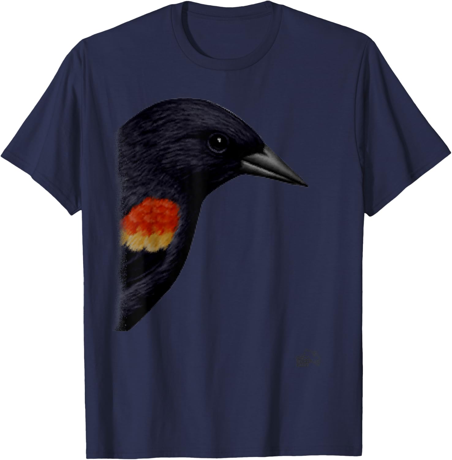 Red Winged Black Bird T-Shirt - T-Shirt | Navy