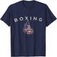 Vintage US Flag Boxing Gloves for July 4th T-Shirt - T-Shirt | Navy
