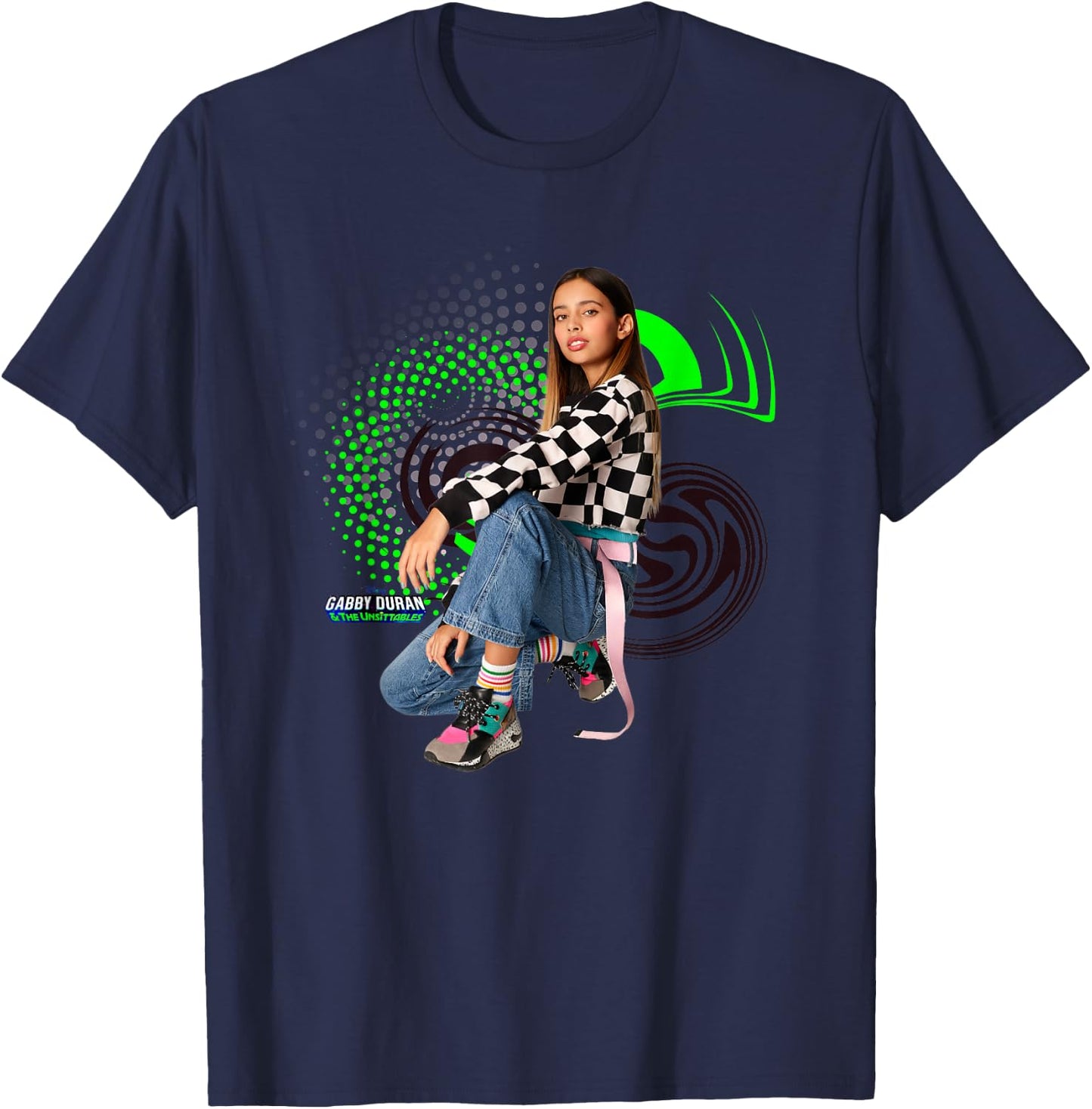 Disney Channel Gabby Duran & The Unsittables Swirls T-Shirt - T-Shirt | Navy
