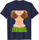 Hawaiian Coconut Shell Bra Funny Halloween Party T-Shirt - T-Shirt | Navy