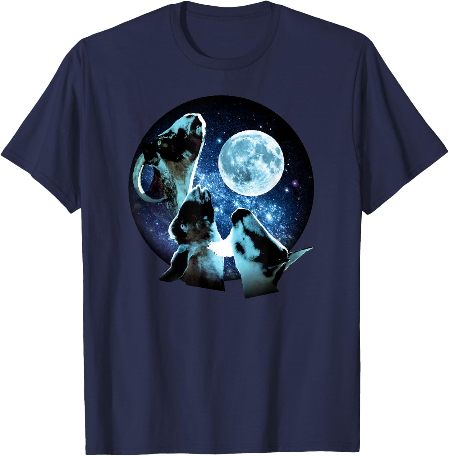 Three Goat Moon T-Shirt - T-Shirt | Navy