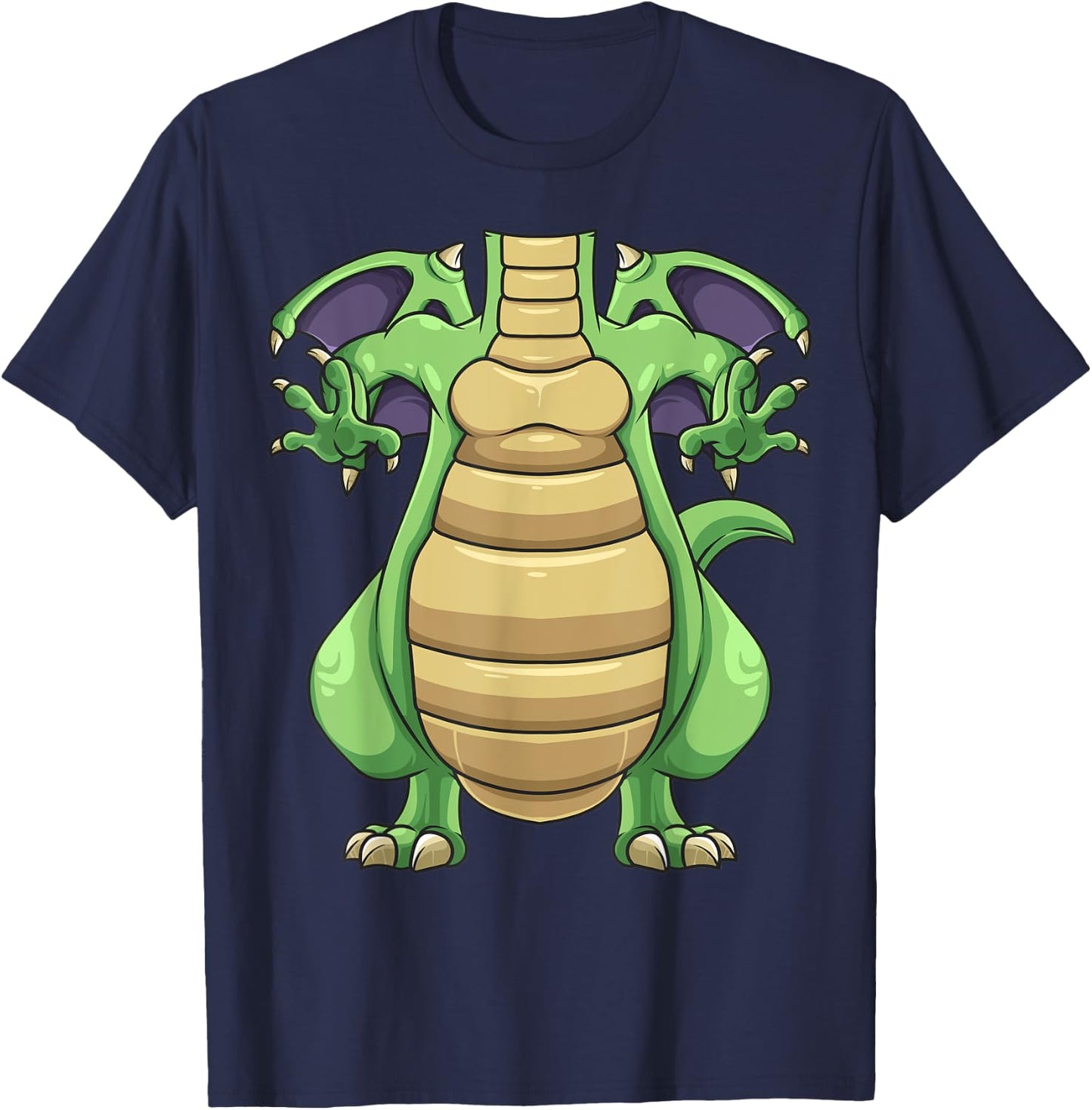 Cool Headless Dragon Halloween Costume | Funny Lazy DIY Gift T-Shirt - T-Shirt | Navy